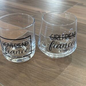 💕NWOT! Fiancée Glass Set